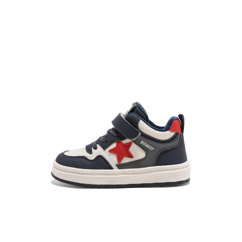BIG WASP Slip Resistant Cushioning Wear Resistant High Top Kids' Skateboarding Shoes Kids'-6
