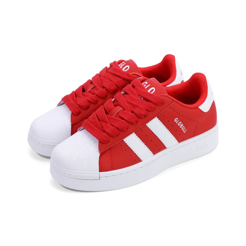 GLO BULL Skateboard Shoes Unisex Low Top China Red-2
