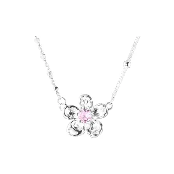 KING OF BLING 925 Sterling Silver With Zircon Necklaces Women's Good Luck