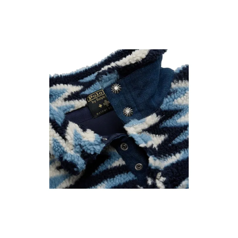 Polo Ralph Lauren x Naiomi Glasses FW24 Velvet-feel Coat Unisex Multicolor-7
