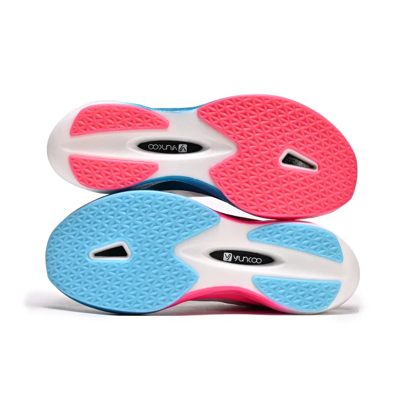 YUNCOO Cushioned Slip-Resistant Breathable Low-Top Marathon Couple Running Shoes Unisex Thunder And Lightning-4