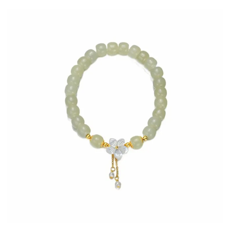 VANA Hetian Jade Bracelets Pale Greenish White Jade Women's-0