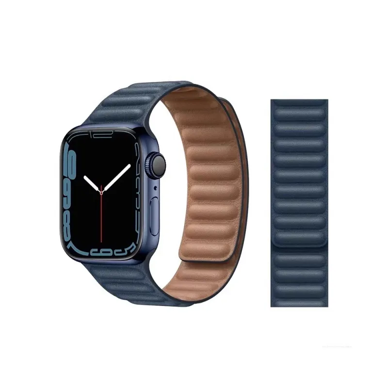 Mr. Strap Watch Band Apple Compatibility Leather Material-7