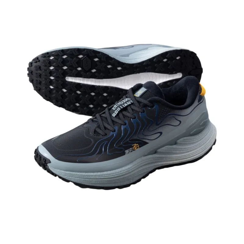 XTEP Cushioning Breathable Low-Top Training Running Shoes Men's Black Gray-4