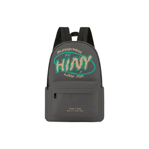HINY Polyester Student Backpack Regular Unisex Multicolor