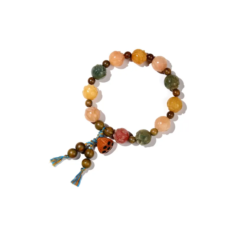 Xiang Yin Bodhi Seed Fortune Buddhist Bead Beaded Bracelet Unisex-3