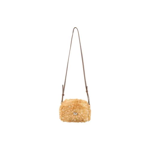Crying Center Fabric Shoulder Bag Trumpets Unisex Light Brown