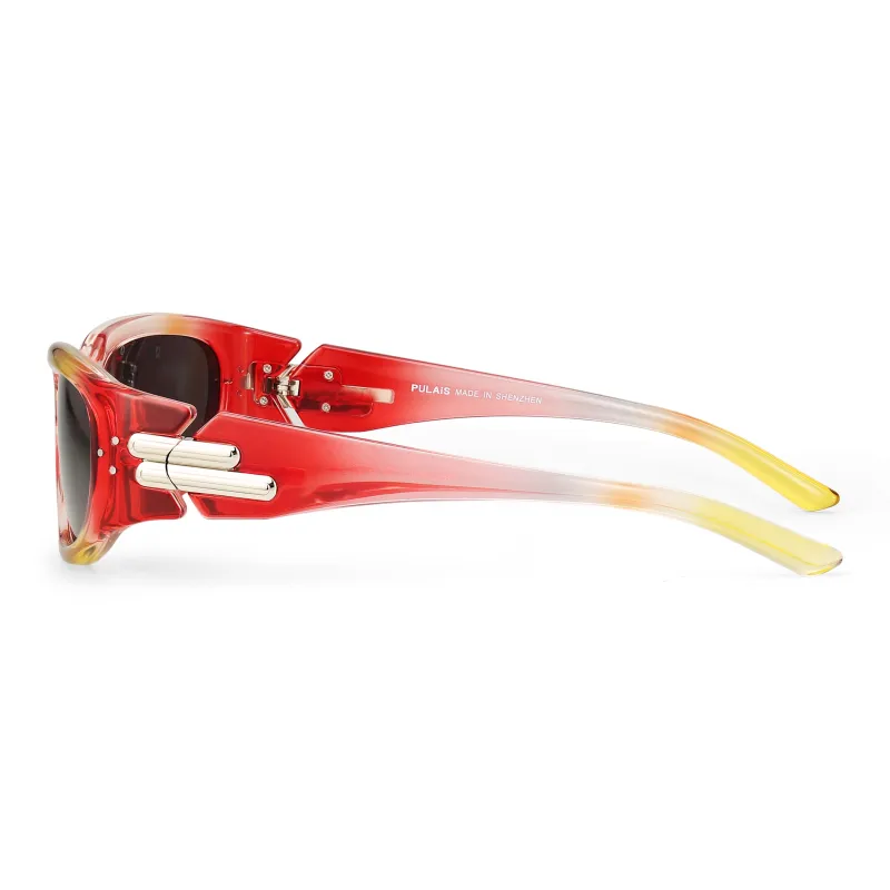 PULAIS TR/Memory Plastic TR90 Irregular Shape Sunglasses Unisex-2