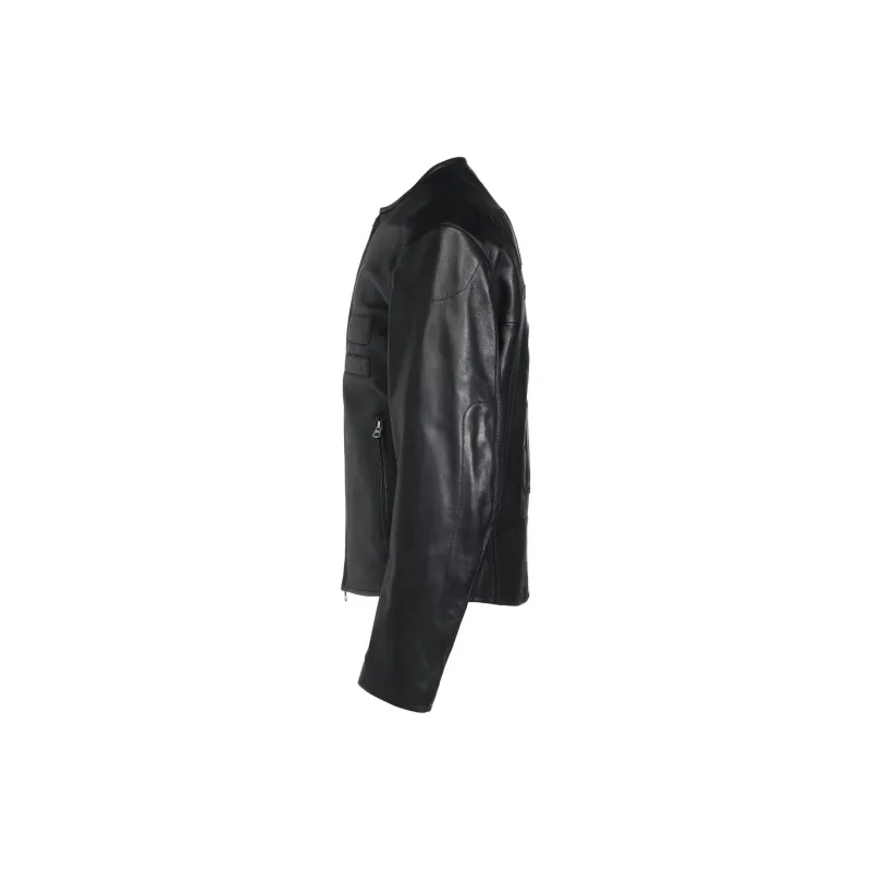 Yohji Yamamoto S'YTE FW24 Leather Jacket Unisex Black-2