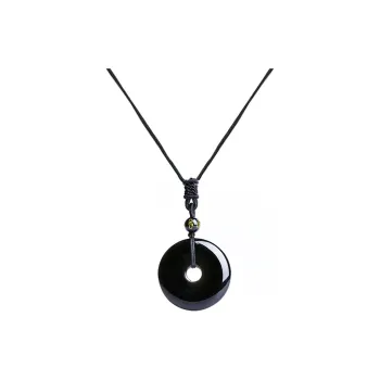 CHINA GOLD Obsidian Necklaces Unisex
