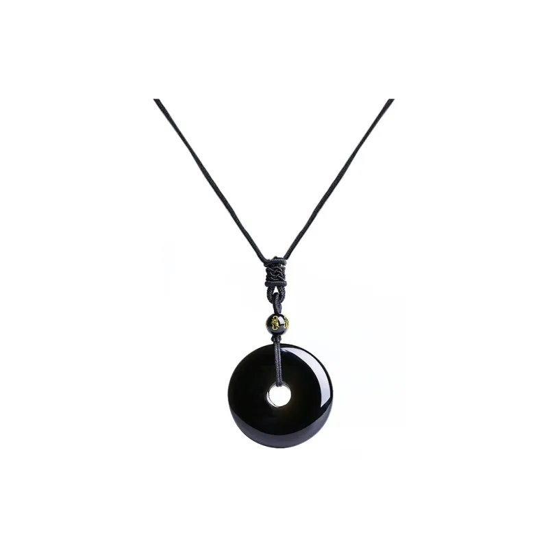 CHINA GOLD Obsidian Necklaces Unisex-0