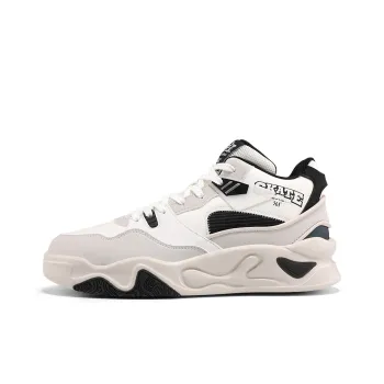 361° Warm Slip Resistant High Top Casual Shoes Men's White Gray Black