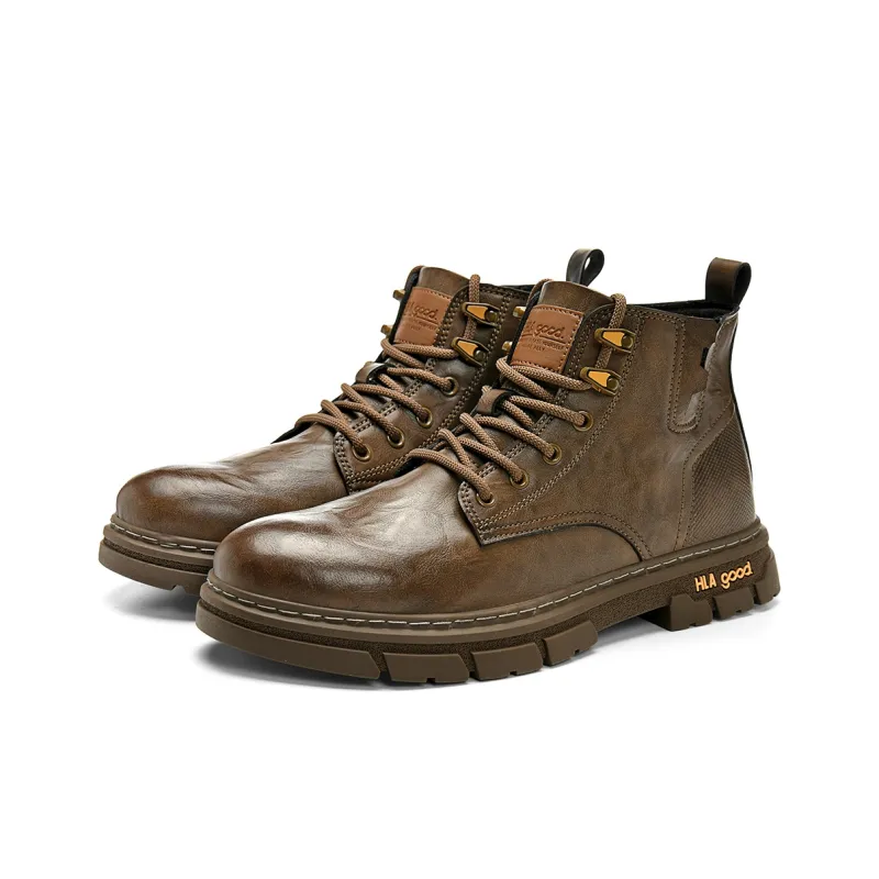 HLA Work Boots Men High Top-6