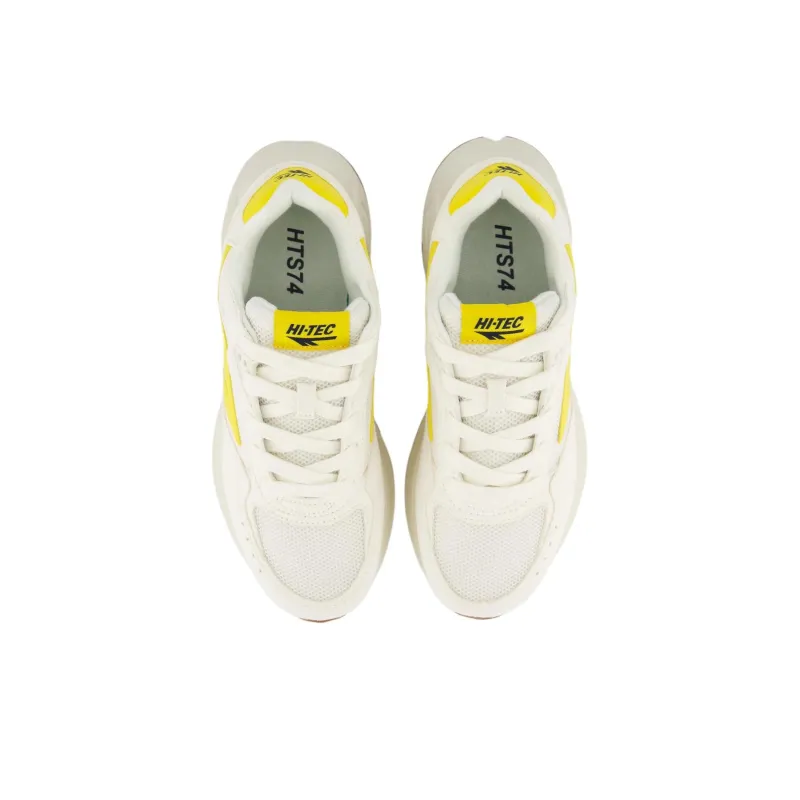 HI TEC Anti Slip Wear Resistant Low Top Casual Shoes Unisex White Yellow-3