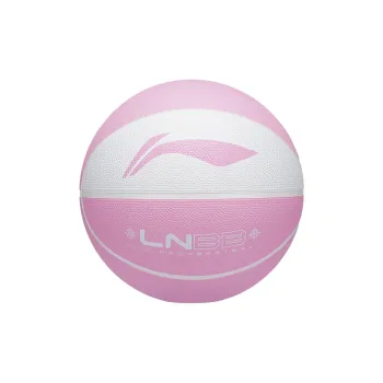 LiNing Rubber Basketball White Pink Size 5 Size 6 Size 7 Training Match Unisex