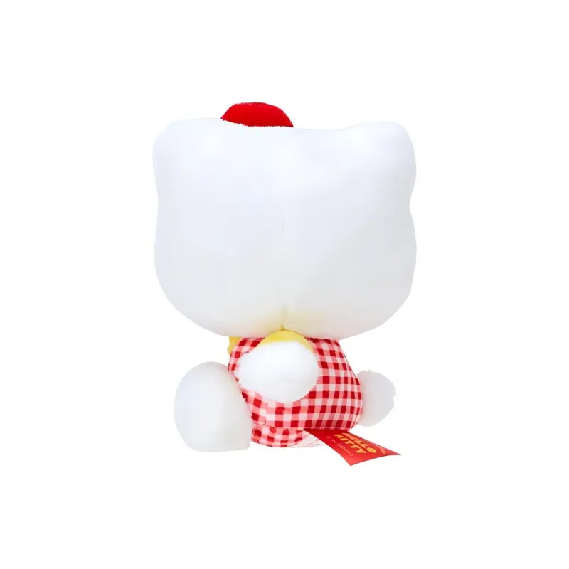 Sanrio Red Plaid Hello Kitty Dolls Plush Doll 15cm High-1