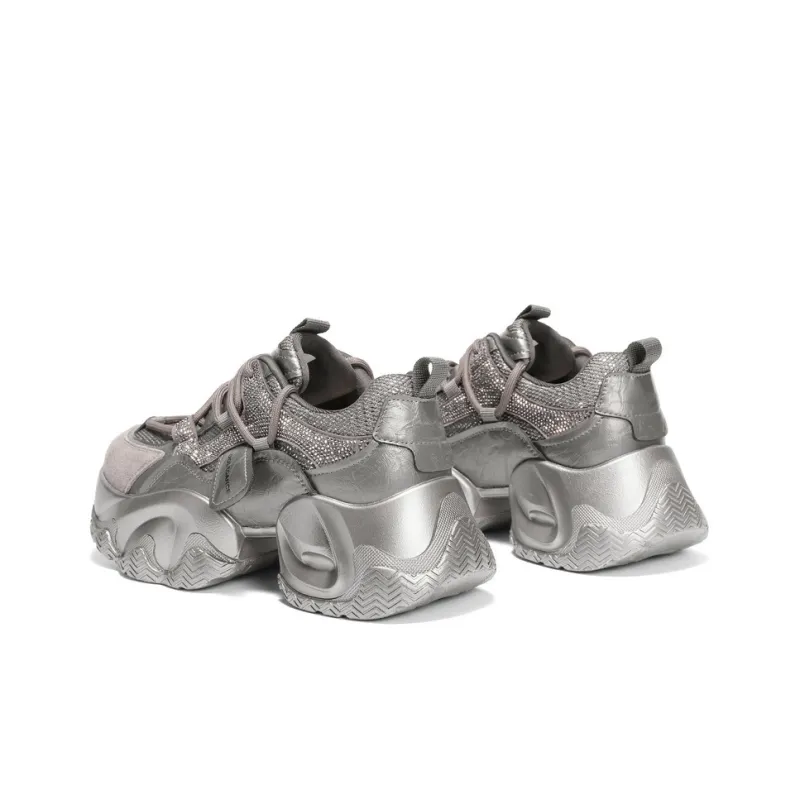 BELLE Anti-Slip And Wear-Resistant Lightweight Low-Top Chunky Sneakers Women's-3