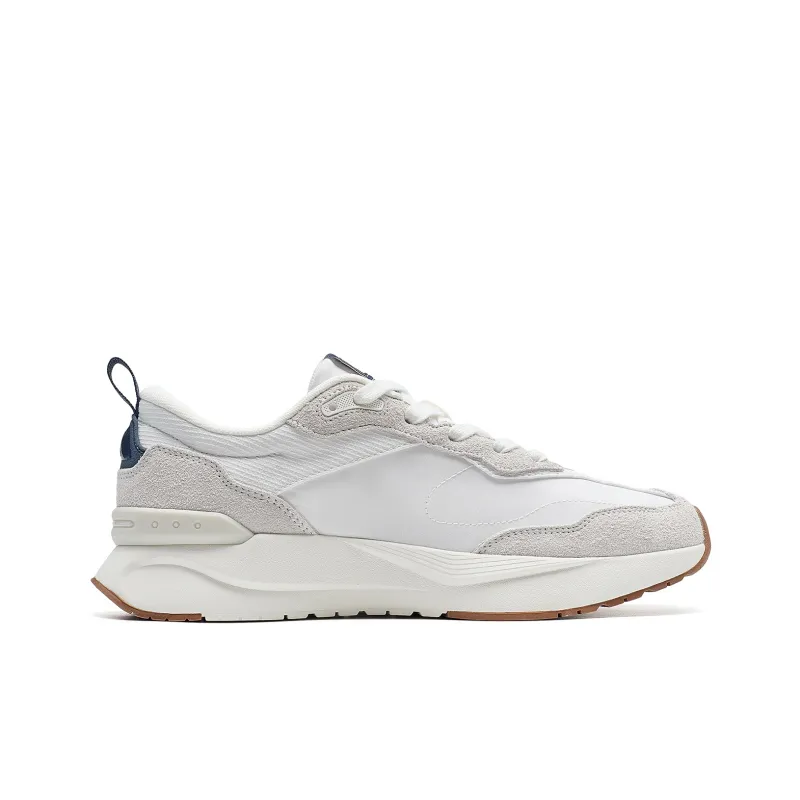 XTEP Wear Resistant Low Top Casual Shoes Men's Sail White/White Sand Gray/Ink Teal-1
