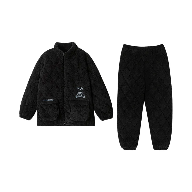 MADALLO Pajama Set Unisex Black-0