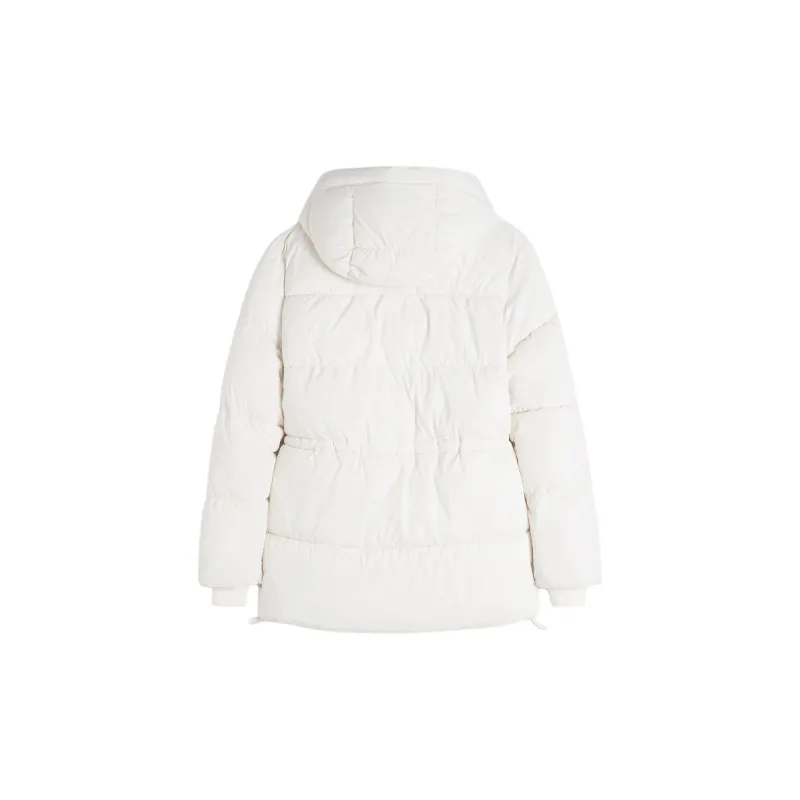 Hollister Puffer Jacket Women's White-1