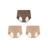 (High-Rise 100% cotton Leak-Proof) Milk Coffee *2+Dark Brown Coffee