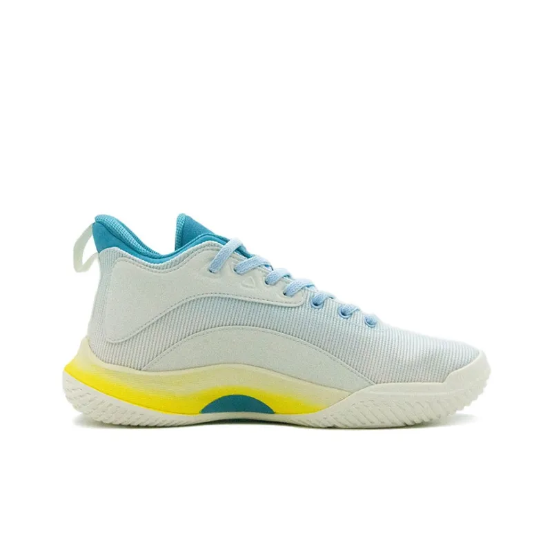 PEAK Cavalry 2 Cushioning Wear Resistant Low Top Basketball Shoes Men's White Blue-1