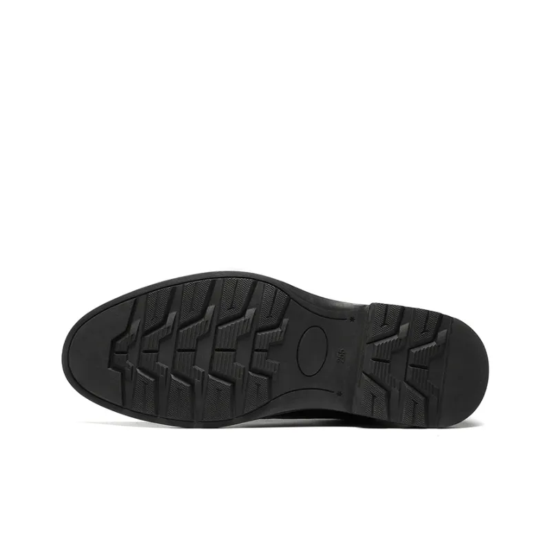Warrior Fashion Business Dress Shoes Men's Black-11