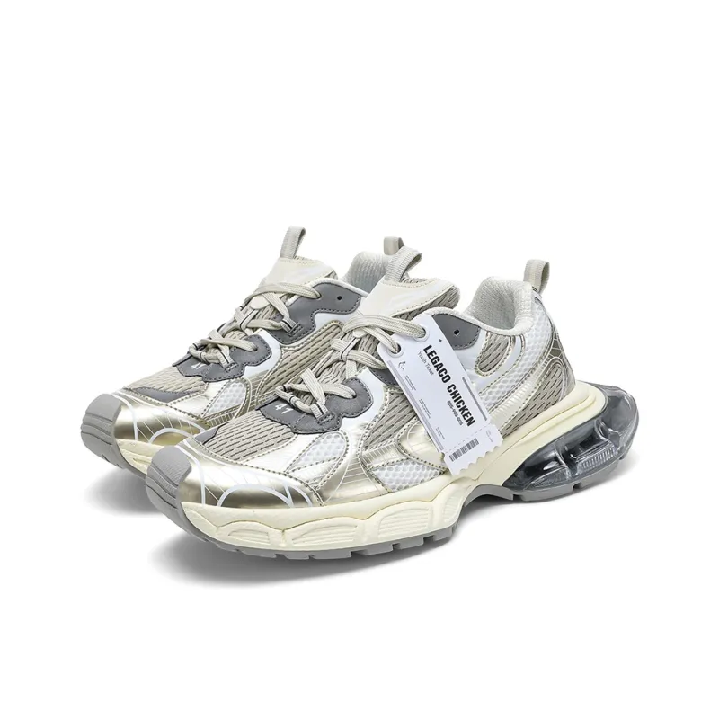Legaco Chicken Cushioning Anti-Slip Wear-Resistant Breathable Height Increasing Low-Top Chunky Sneakers Unisex-32
