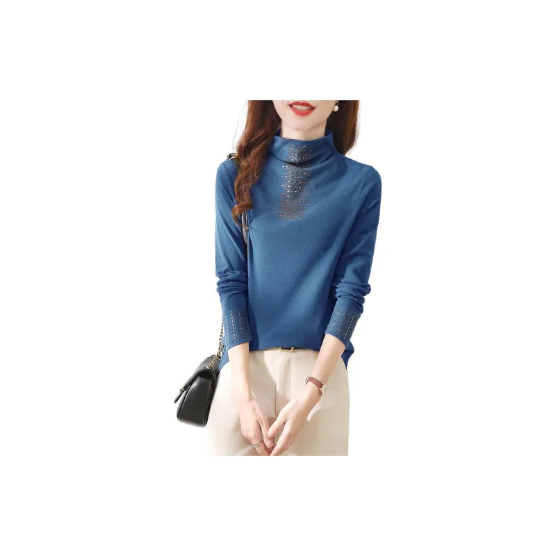 Mo Han Yi Mei Knitwear Women's Blue-1