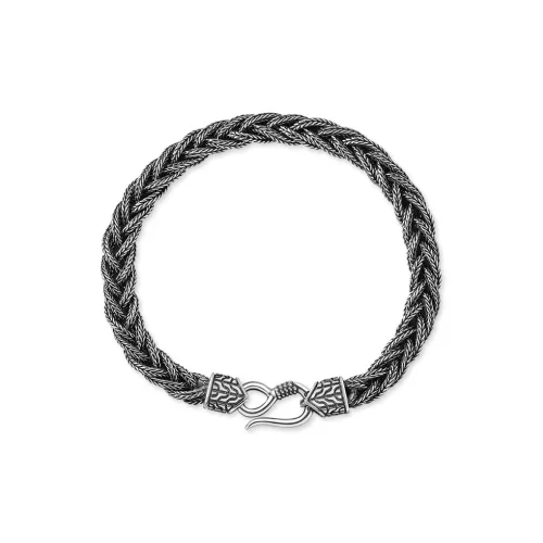 LUCKYMOJO 925 Sterling Silver Bracelets Men's