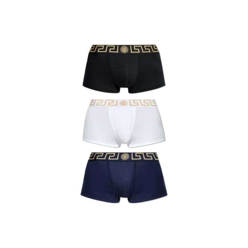 VERSACE Greca Border Three Pack Boxer Briefs-0