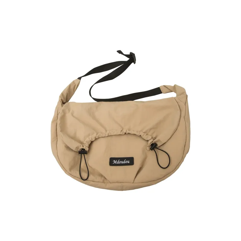Kaka Tree Nylon Crossbody Bag, Shoulder Bag Unisex Black/Khaki/Gray/White/Orange-3