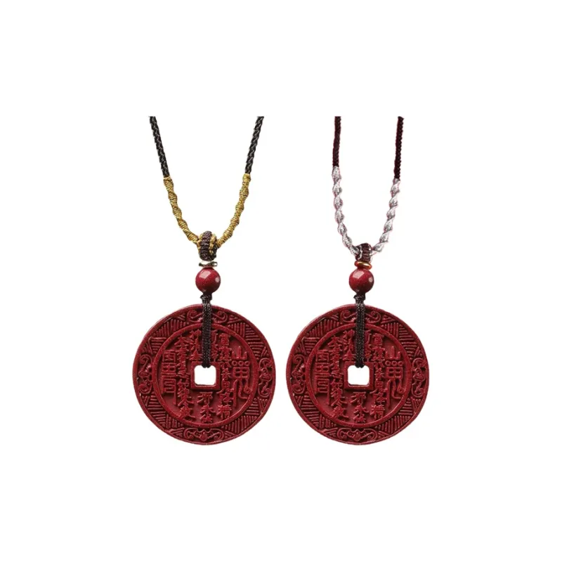 GIRATI Reconstructed Cinnabar Necklaces Unisex-4
