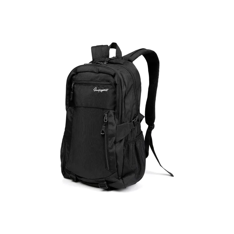 SAIQI Polyester Backpack Unisex Black-1