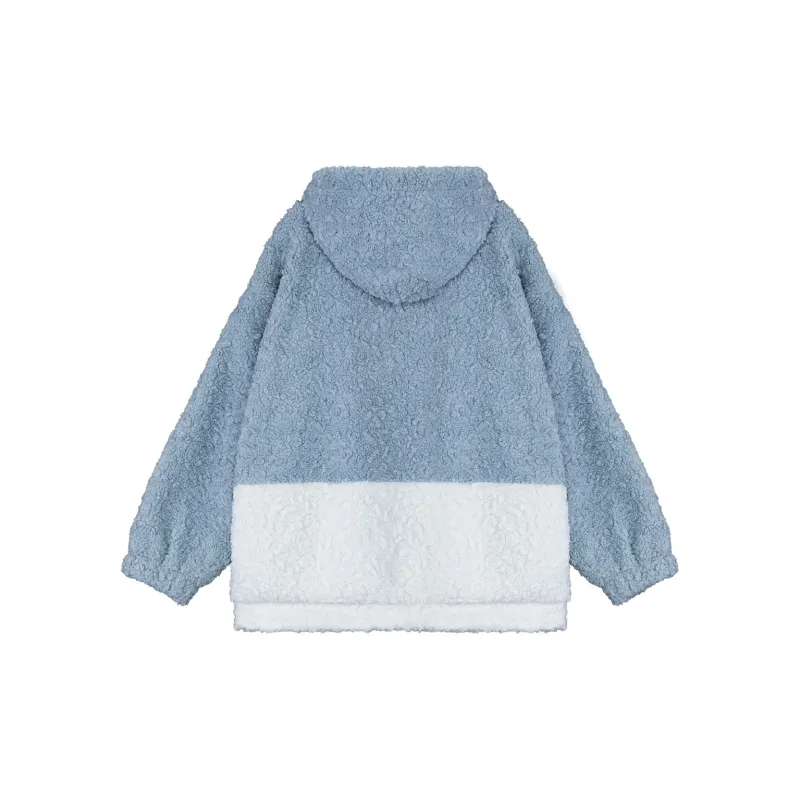 B.Duck Velvet feel Coat Women's Light Blue-1