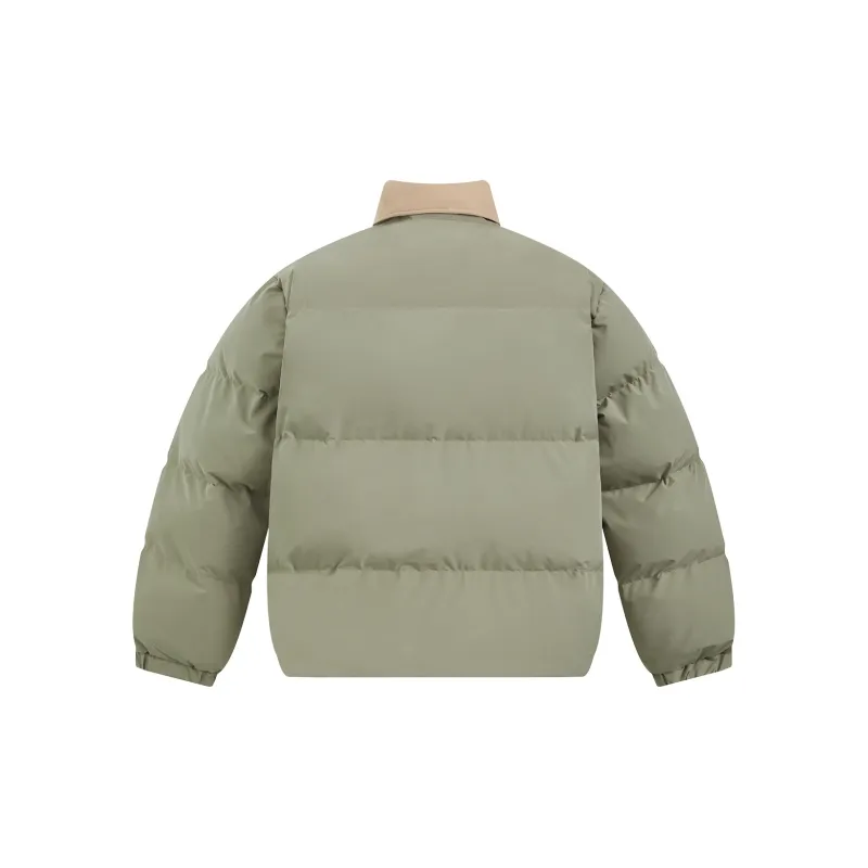 404MOB GANG Puffer Jacket Unisex Army Green-1