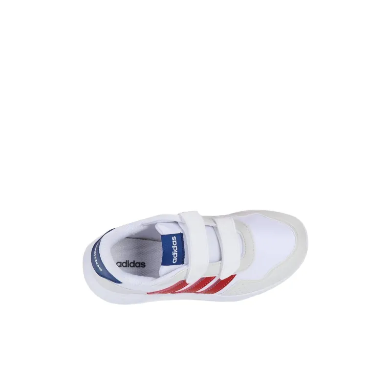 Adidas Run 60s Anti Slip Wear Resistant Low Top Kids Lifestyle Shoes White Children Aged 3 7 Years Old-3