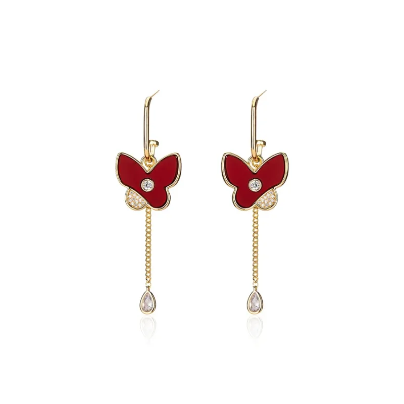 QLADY S925 Silver Stud Earrings Women's-0