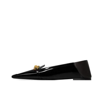 SAINT LAURENT Pointed Toe Flat Shoes Women's