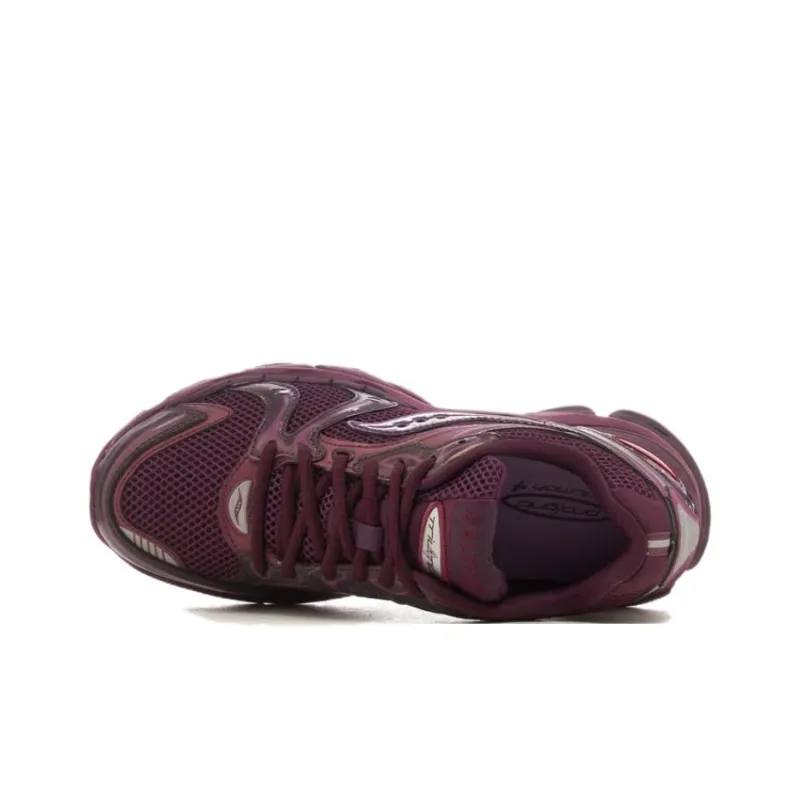 Saucony ProGrid Triumph 4 Anti Slip Wear Resistant Low Top Casual Running Shoes Women's Fuchsia-4