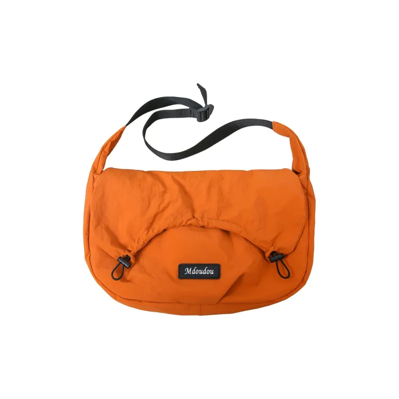 Kaka Tree Nylon Crossbody Bag, Shoulder Bag Unisex Black/Khaki/Gray/White/Orange-8