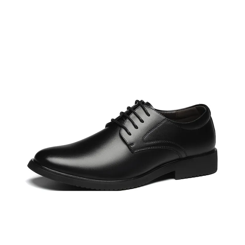 Warrior Fashion Business Dress Shoes Men's Black-15