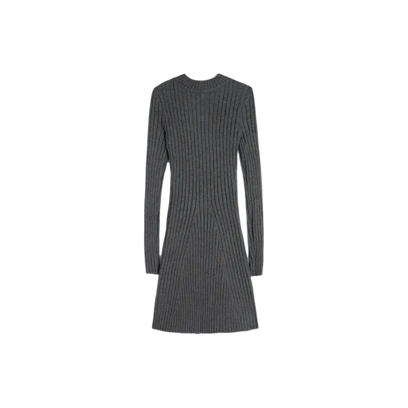 Hollister Long-Sleeved Dresses Women's Gray-1