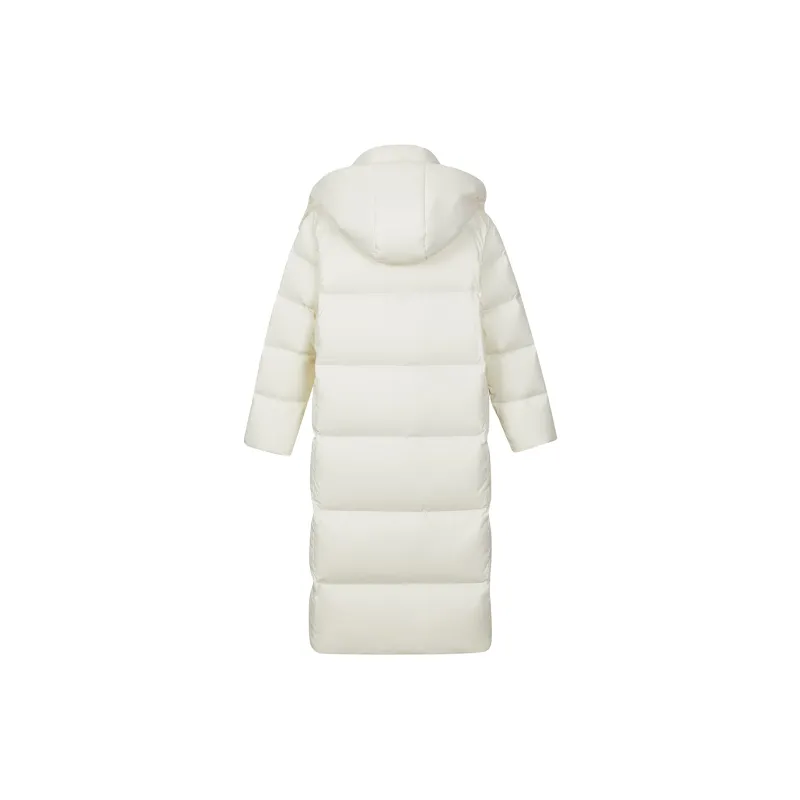 DEIFY Winter Long White Duck Down Jacket Coat Women's-1