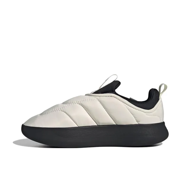 Adidas Adipuff Anti Slip Wear Resistant Low Top Casual Shoes Unisex Ecru-0