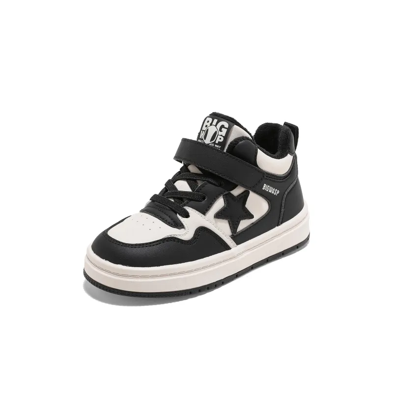 BIG WASP Slip Resistant Cushioning Wear Resistant High Top Kids' Skateboarding Shoes Kids'-14