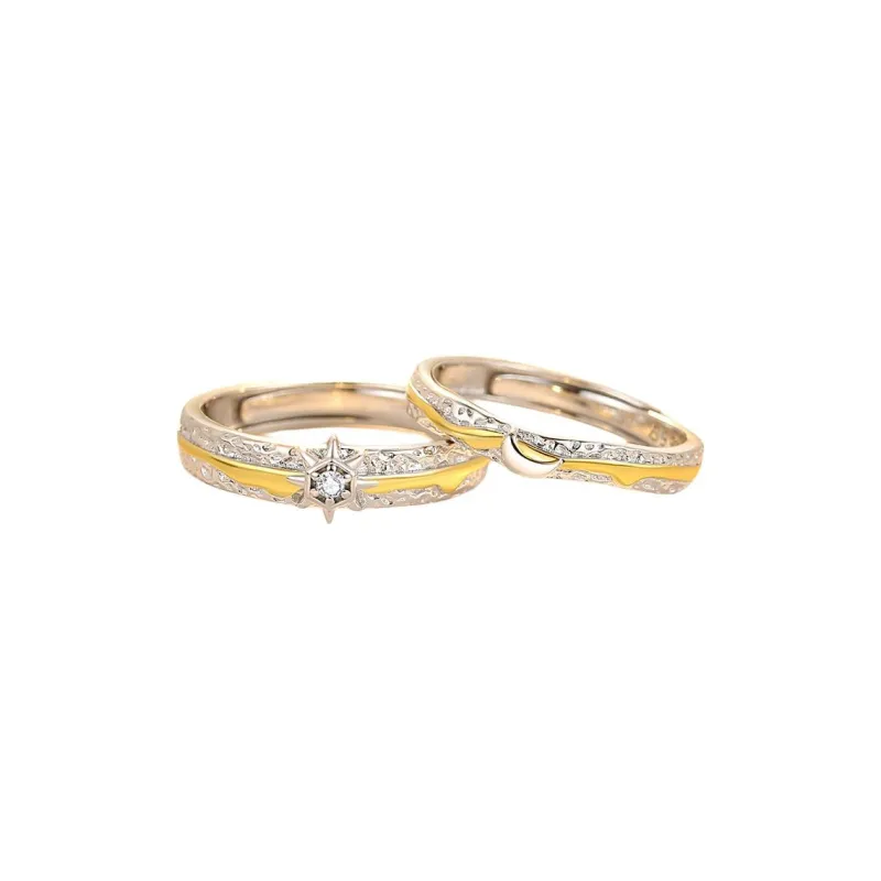 Happy Tide S999 Fine Silver Rings Women's Men's Ring Women's Ring-0