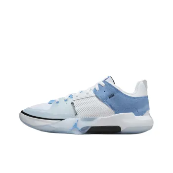 Jordan One Take 5 Anti Slip Wear Resistant Low Top Basketball Shoes Unisex White Blue