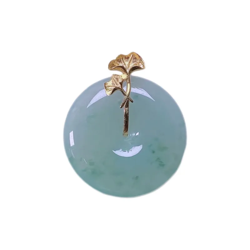 PUPAN Ice Glutinous Jadeite Pendants Women's-0