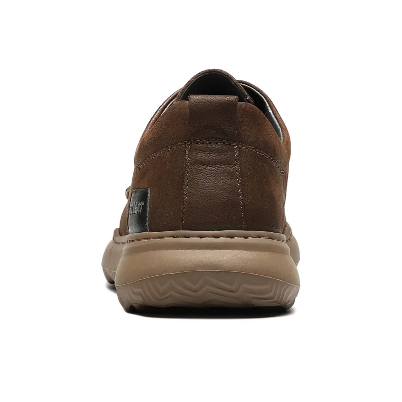 ST&SAT Lace Up Casual Shoes Flat Men's Shoes Men's Black/Brown-7